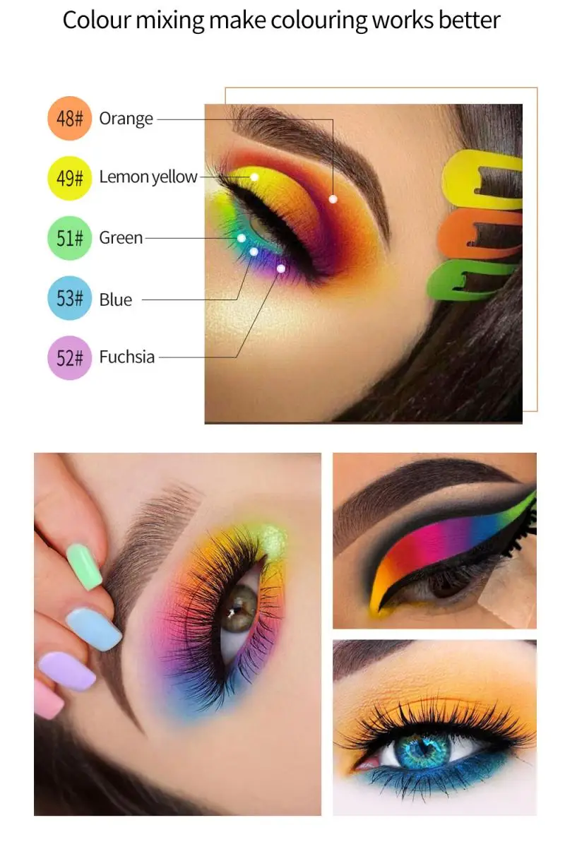 NICEFACE блестящие тени для макияжа Палитра матовых теней век мерцающие и сияющие