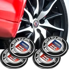 4 шт., Автомобильный дизайн 56 мм автомобиль колесная Центральная пыленепроницаемый Стикеры ALPINA украшение-эмблема для BMW E46 E39 E90 E60 E36 F30 X5 E53 F10