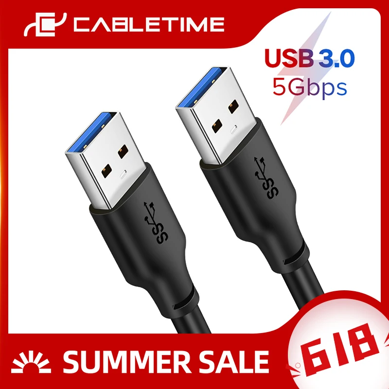 Кабель CABLETIME USB к A папа 5 Гбит/с 3 0 удлинитель для радиатора жесткого диска кабель