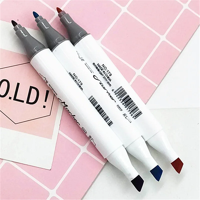 

Art Marker Pens Drawing Painting Watercolor Dual Tip Brush Pen School Stationery Supplies