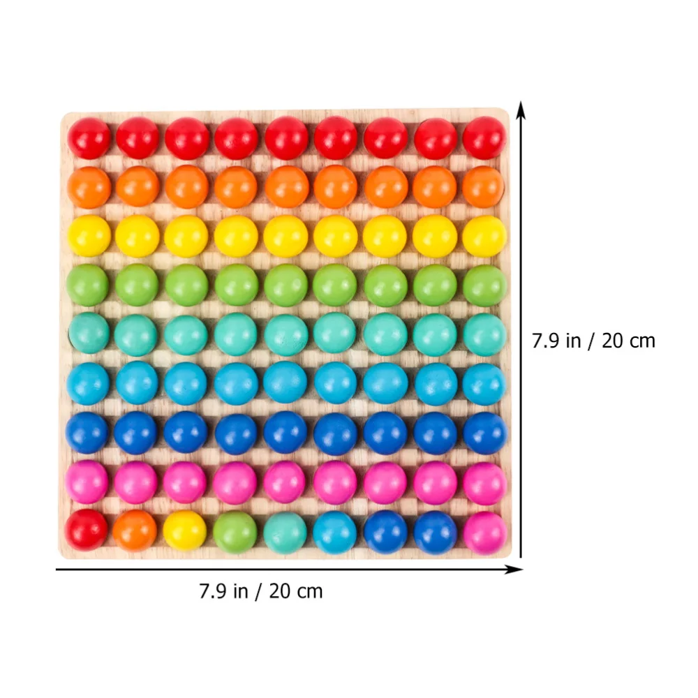 

1 Set Wooden Educational Training Clipping Beads Game