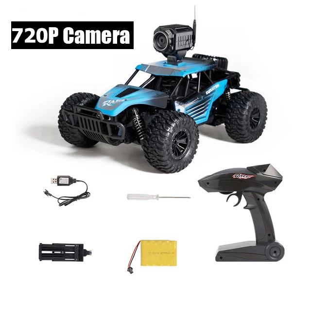 Blue1 720P Camera Радиоуправляемая машина с камерой HD Машина Радиоуправляемая радиоуправляемая внедорожник 2,4G машинка с дистанционным управлением 4 колеса высокоскоростная электрическая машина каррос багги игрушки - Цвет: Blue1 720P Camera