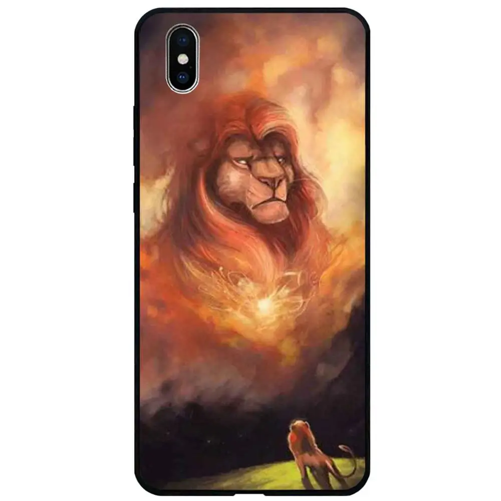 P0223L Милый мультяшный силиконовый чехол для iphone xr x xs max 8 plus 7 7plus 6 6s 11 pro max THE LI0N KING анти-осень мягкий чехол на заднюю панель телефона - Цвет: P0223L