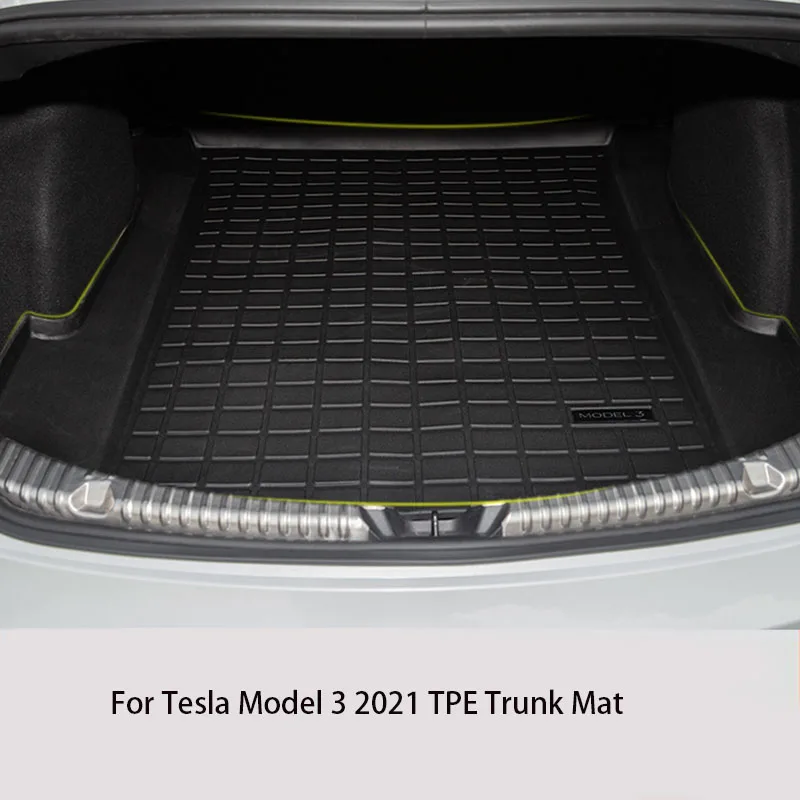 Коврик для багажника Tesla Model 3 2021 водонепроницаемый складной коврик автомобиля