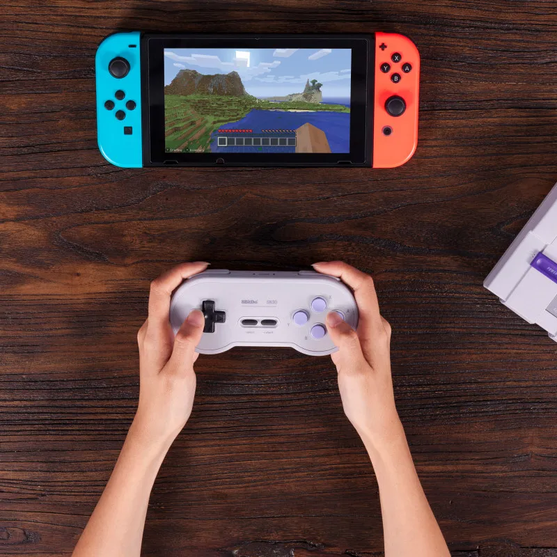 Беспроводной Bluetooth-контроллер 8bitdo SN30 радужного цвета с поддержкой Nintendo Switch Android