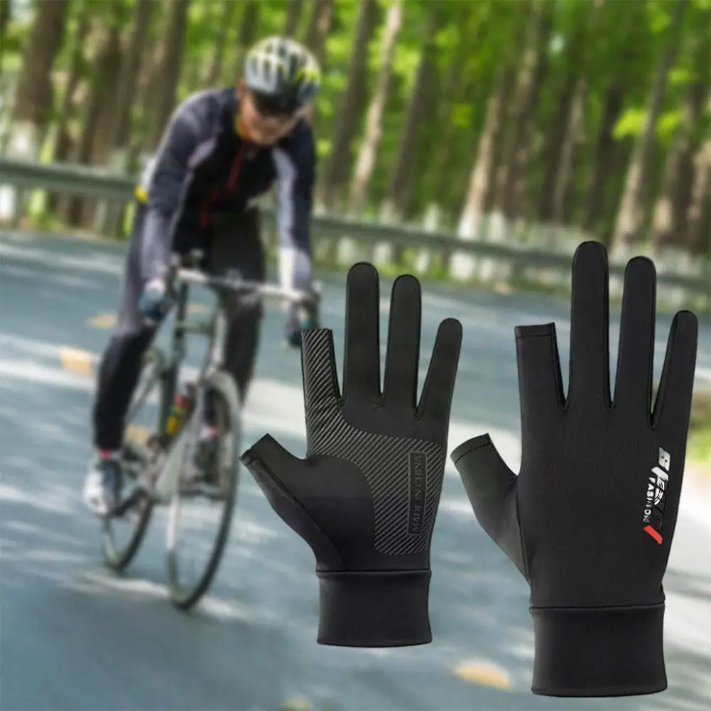 

Ice Silk Full Finger Outdoor Fitness Sports Gloves Screen Gloves Driving Riding Fishing L1v3