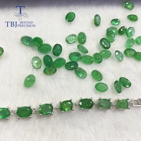 15ct natural zambia emerald bracelet real gemstone oval cut 57mm precious gemstone jewelry 925 sterling silver for women wife