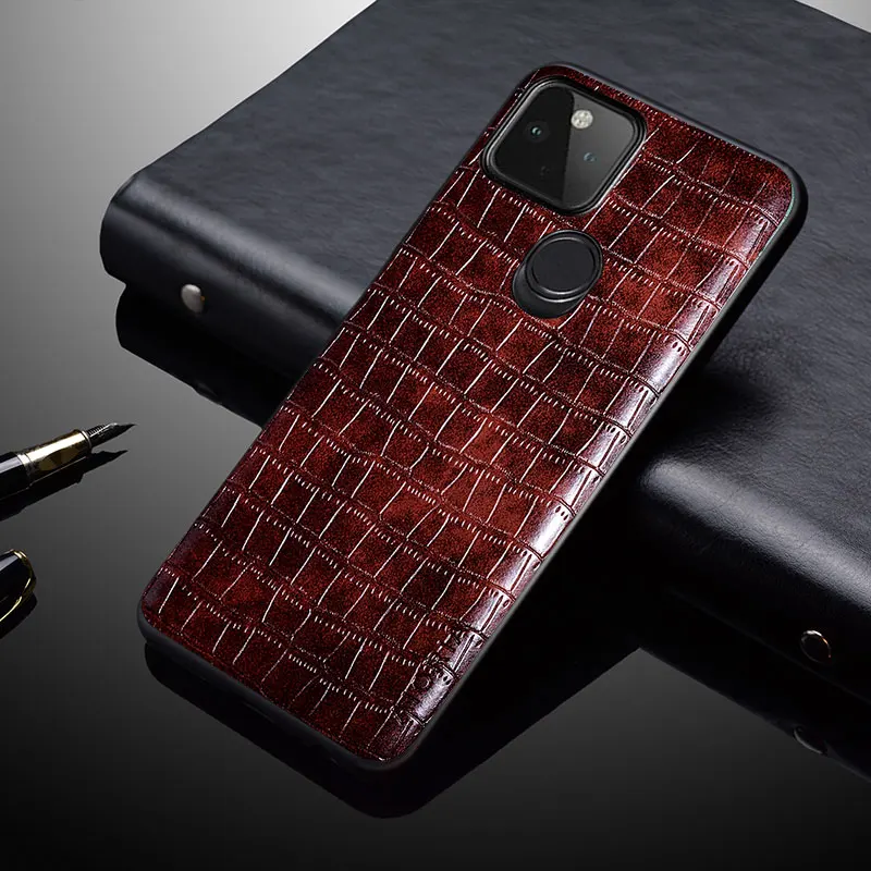 Роскошный чехол из крокодиловой кожи для Google Pixel 4A 5G 4 XL 5 5A 6 Pro 6A тонкая задняя
