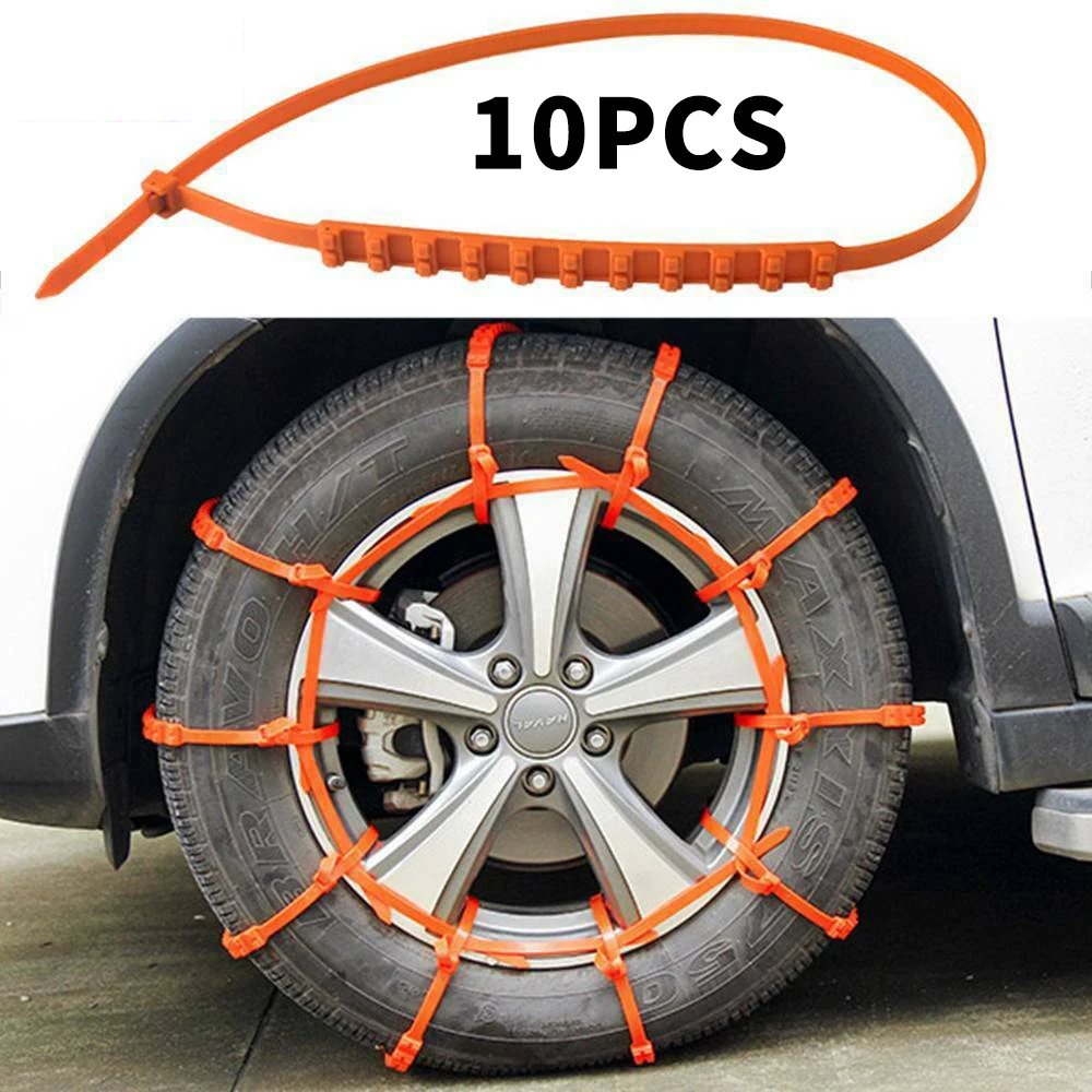 10 шт. автомобильные снежные цепи шины аварийное облегчение нейлоновые