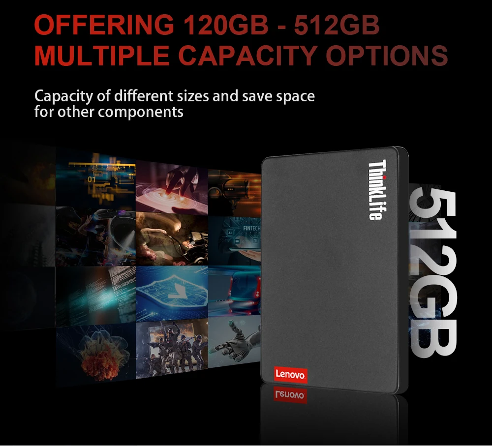 Lenovo thinklife SSD 128 ГБ 2 5 &quotSATA3 Phison/SMI контроллер 3D NAND flash 256 512 120 240 480 Гб для ноутбука