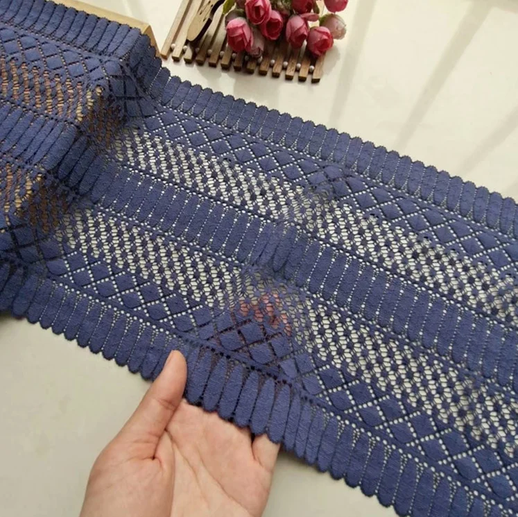 1 метр черные фиолетовые эластичные кружевные шнурки отделка швейные