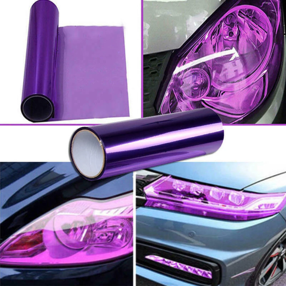 

Purple Car Light Film 30*180cm Side marker Auto Decals Headlight Taillight Tint