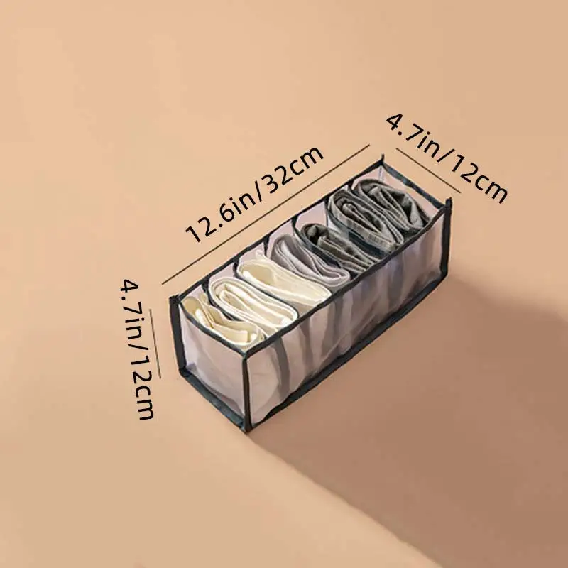 

Underwear storage box socks household use for folding mesh tie socks socks shorts storage bag
