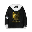 Куртка унисекс для косплея, куртка с имитацией двух пуговиц из денима, черная, свитер для взрослых