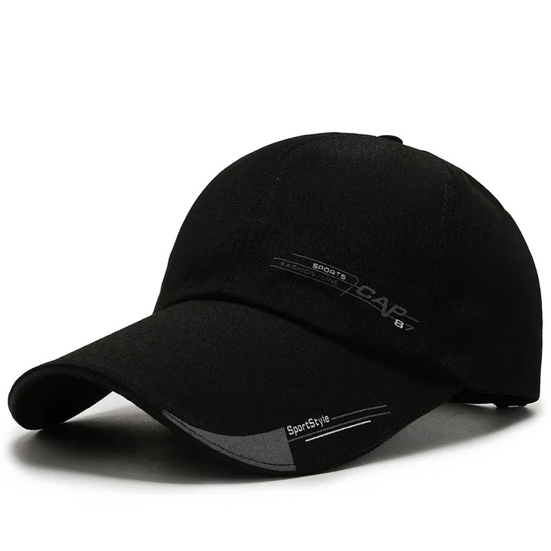 Кепка рыбака мужская с длинным козырьком хлопковая кепка буквенным принтом