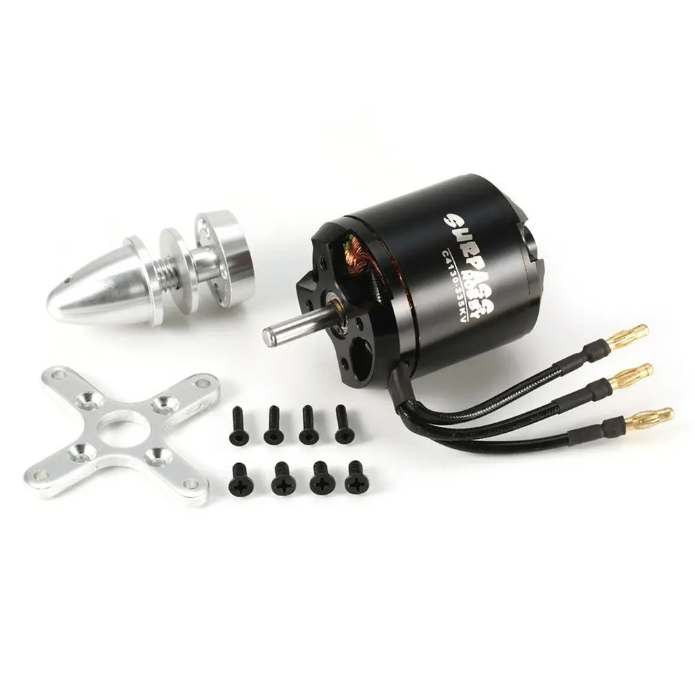 

SURPASS HOBBY 4130 335KV 14 Poles 6mm Brushless Motor For RC FPV Fixed Wing Glide Drone Airplane Aircraft Plane Warbirds Parts