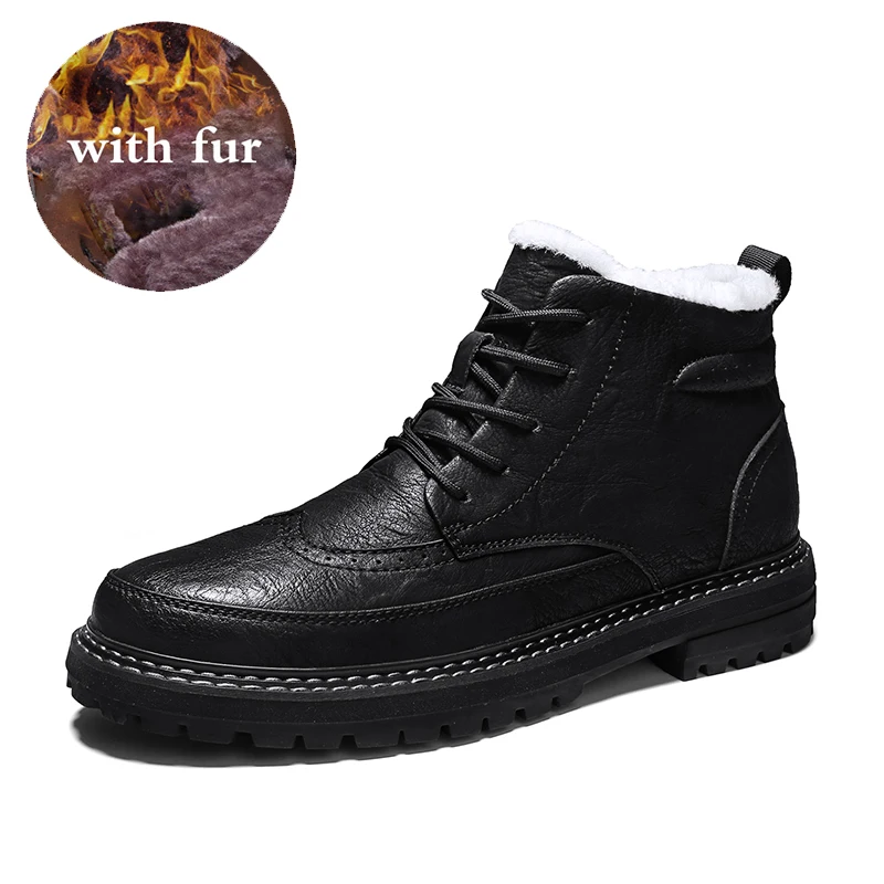 Популярные красивые мужские зимние мотоциклетные ботинки из первого слоя