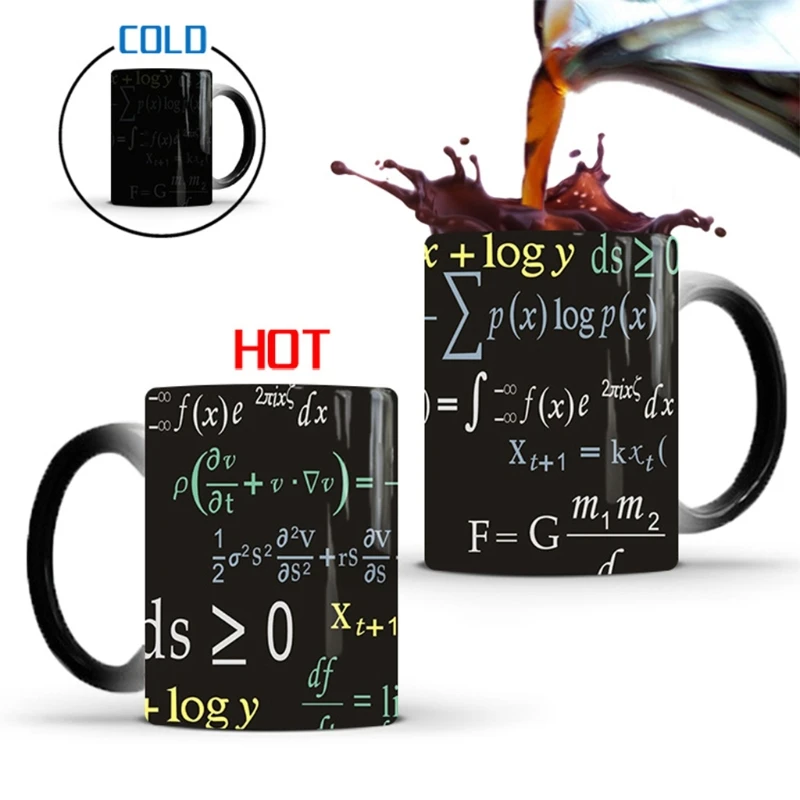 Design Math Mug 350ml Ceramic Coffee Featuring Famous Mathematical Formulas 896A | Дом и сад