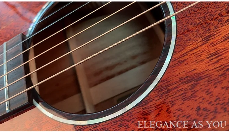 Fingerstyle Mahoga Акустическая гитара из цельного дерева 40 дюймов народная гитара деревянная гитара 40 дюймов OM гитара яркий светильник поверхность краски