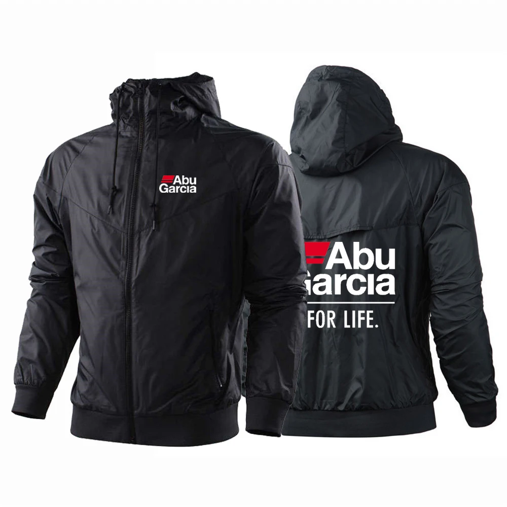 

2021 Abu Garcia Summer Men's Zipper Sports And Leisure Sweatshirt Cardigan Streetwear Hoodies Zipper Patchwork Harajuku Jackets