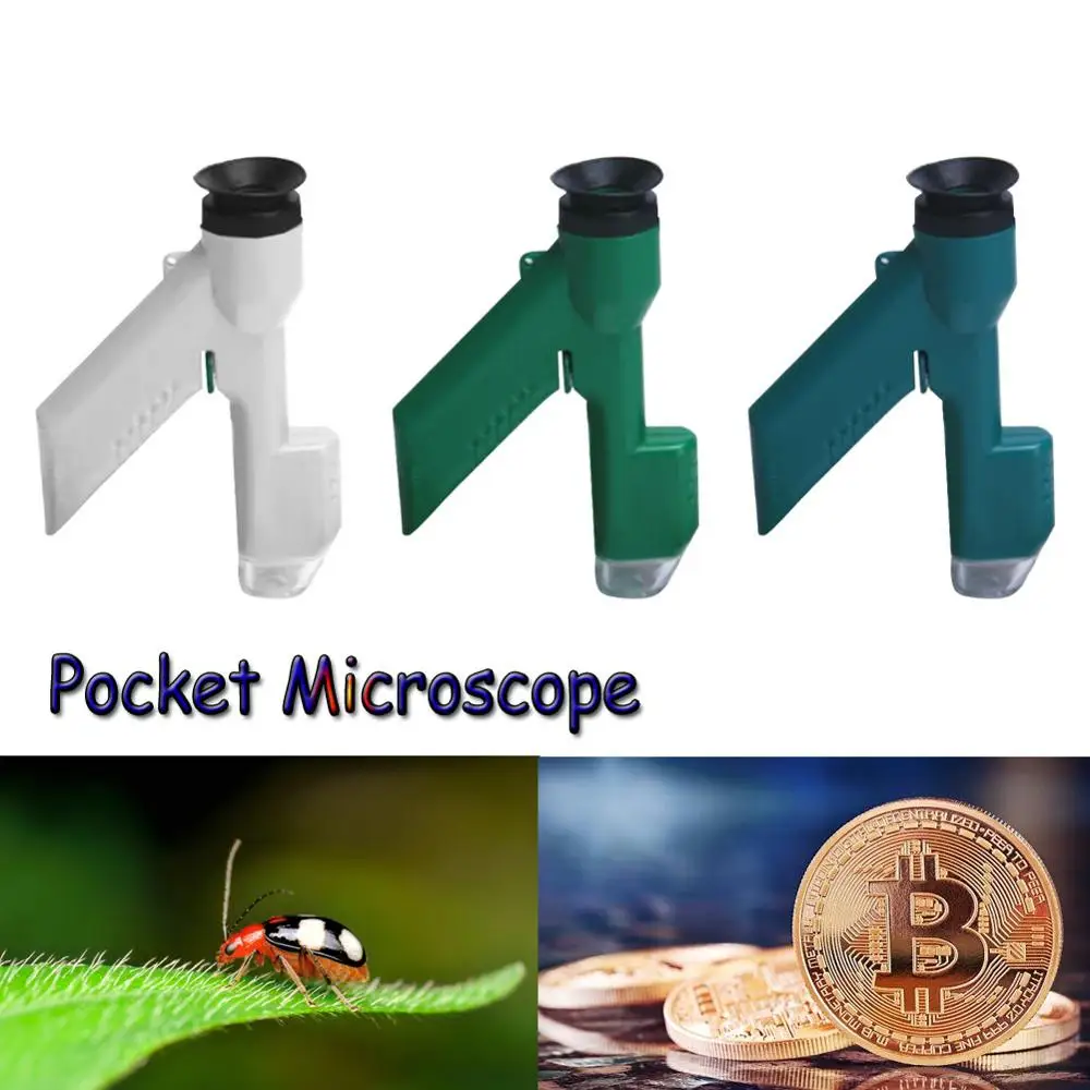 Ручной Карманный микроскоп 30X новинка портативные креативные мини-игрушки для