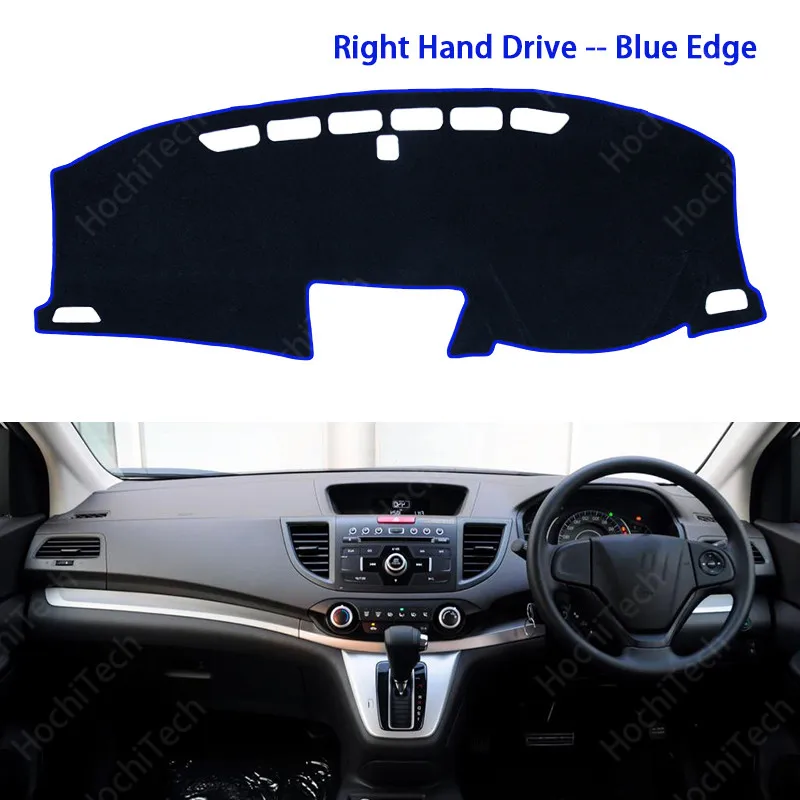 Автомобильный коврик для приборной панели для Honda CR-V CR V CRV RM1 RM3 RM4 2012-2016 правый/левый руль, изготовленный из полиэстера, защищает от света.