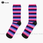 Носки Omnisexual Pride в цвете, носки для девочек, индивидуальные носки унисекс на заказ для взрослых и подростков, Молодежные носки с цифровым принтом 360 , Новинка