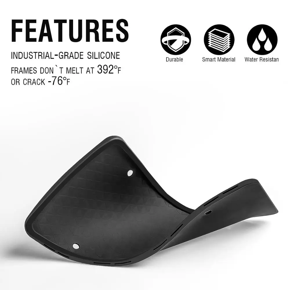 Силиконовая рамка номерного знака автомобиля с защитой от ржавчины. Погремушка