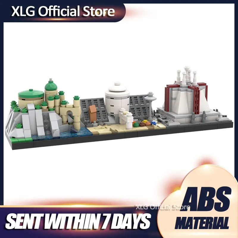 

MOC Episode I Creative Building Blocks Bricks Street View Skyline Collection Architecture Toys Gifts For Children Kids