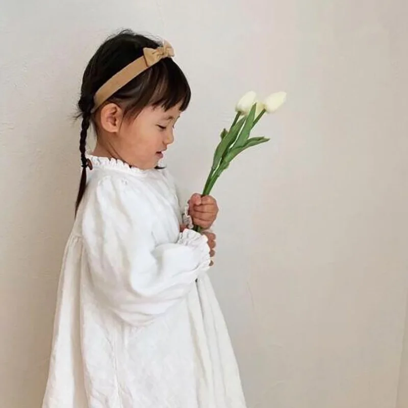 

MILANCEL 2022 Spring Girls Clothes A Line Girls Dress Runced Dresses for Kids