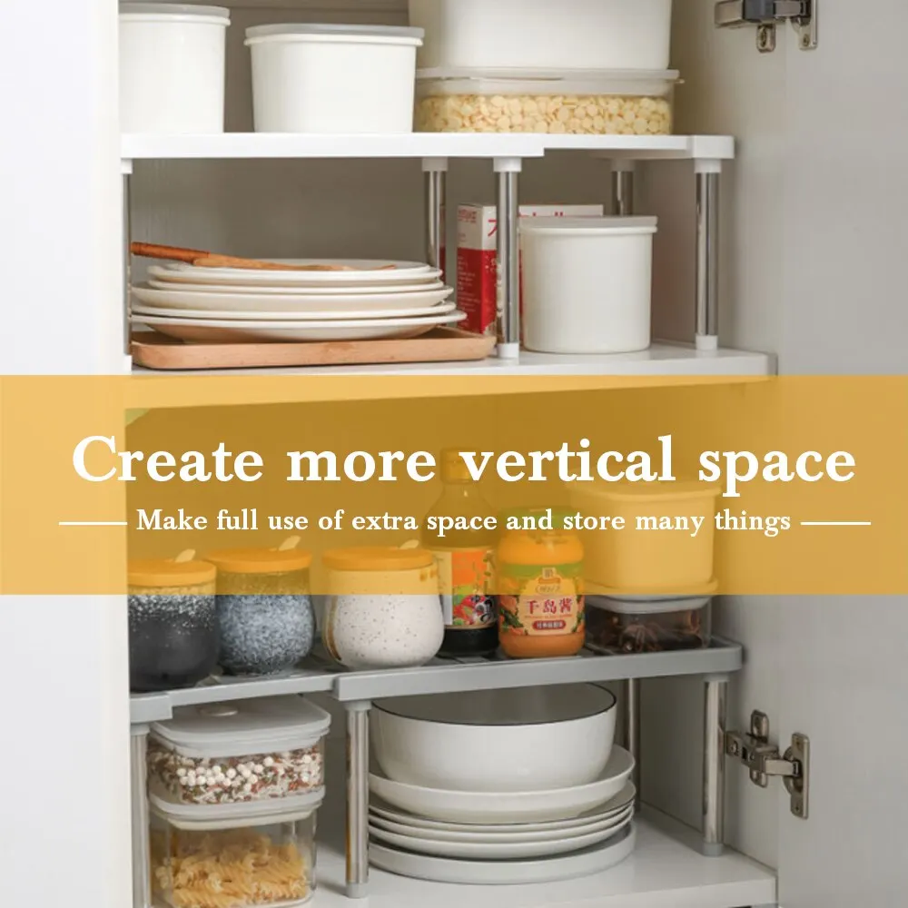 Полка Регулируемая кухонная полка для хранения специй органайзер на кухне