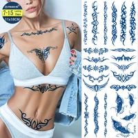 juice lasting ink tattoos body art waterproof temporary tattoo sticker waist chest face tatoo butterfly stars fake tatto women