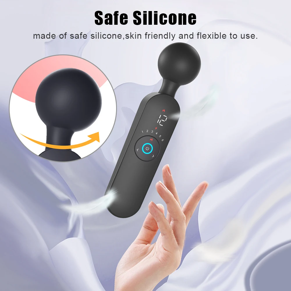 Magic Wand Smart Digital Display Sex Toys for Women Adults Heating Vibrator 12 Modes 6 Speeds G Spot Clitoris Stimulator |