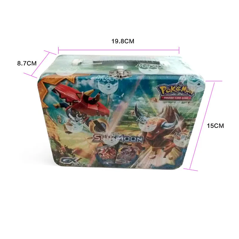 Pokemon TAKARA TOMY 150 шт. чехол для переноски коробка битва Игрушки Хобби Коллекционные вещи Коллекция игр аниме-открытки для детей