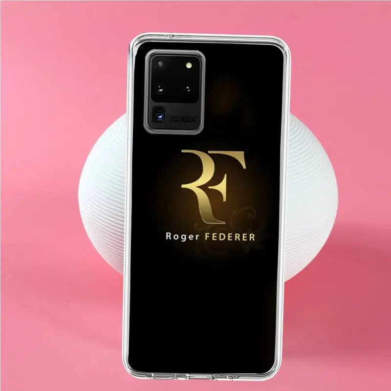 

Tennis Roger Federer RF Phone Case For Samsung S6 S7 S7 edge S8 S8 Plus S9 S9 Plus S10 S10 plus S10 E(lite)