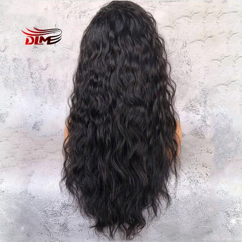 Синтетический парик DLME с естественной линией роста волос натуральной средней
