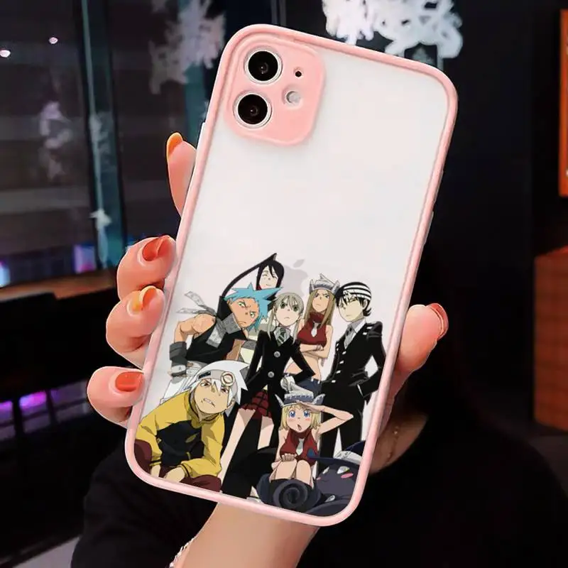 

Soul Eater anime manga luxury Phone Cases coque matte transparent For iphone 7 8 11 12 plus mini x xs xr pro max cover