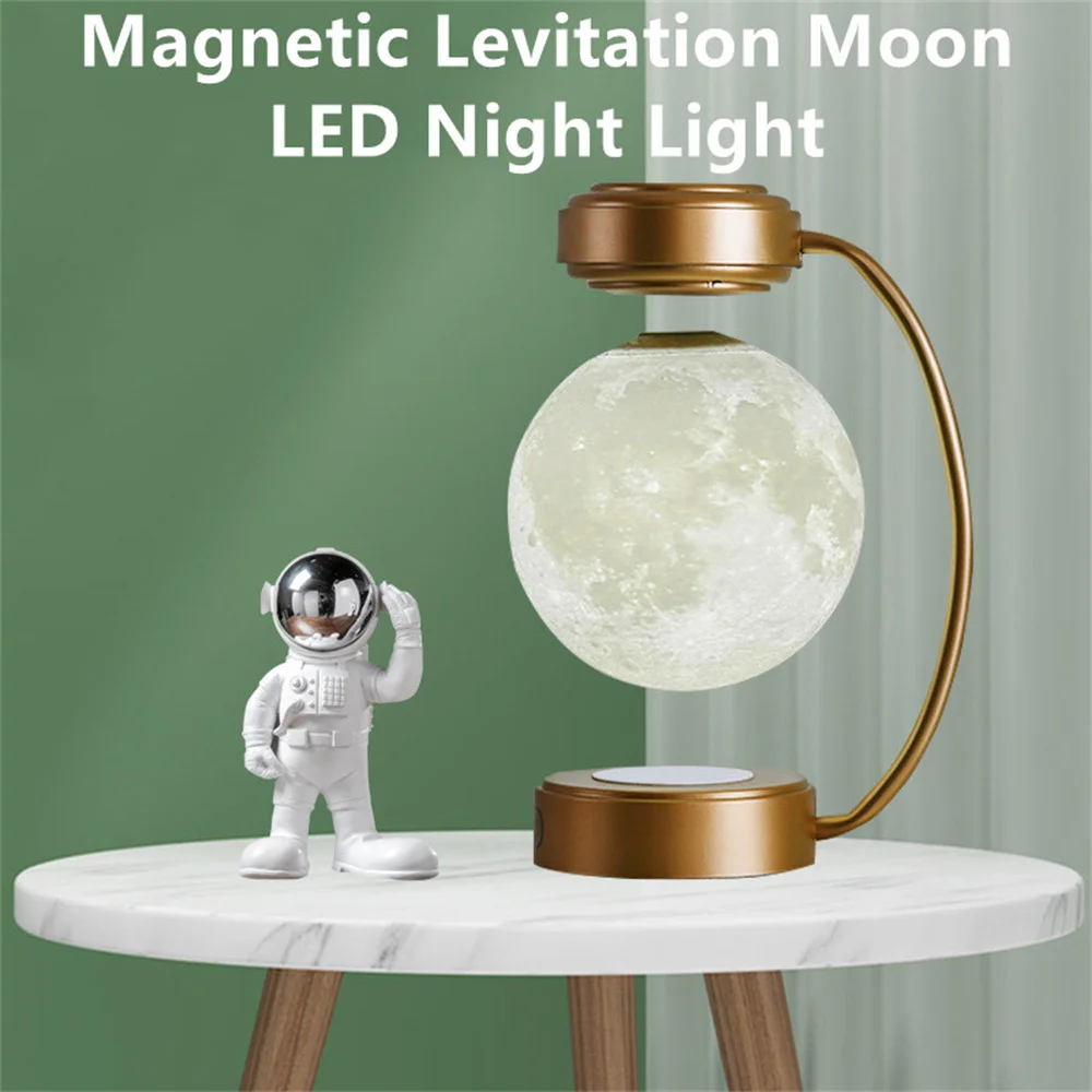 저렴한 3D LED 문 밤 빛 부동 램프 문 자기 부상 램프 참신 조명 Levitating 빛 침실 장식 조명