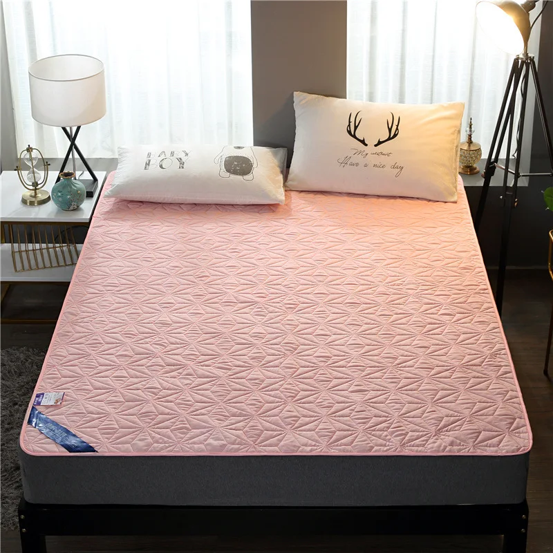 

Cotton Terry Waterproof Mattress Pad Cover Anti Mites Bed Sheet Waterproof Mattress Protector for Bed Mattress Topper