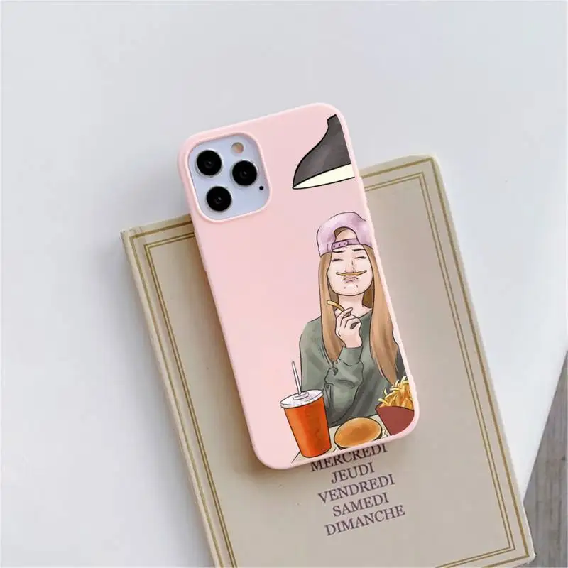 

Girls Bff Best Friends Forever Phone Case Pink Candy Color for iPhone 11 12 mini pro XS MAX 8 7 6 6S Plus X SE 2020 XR