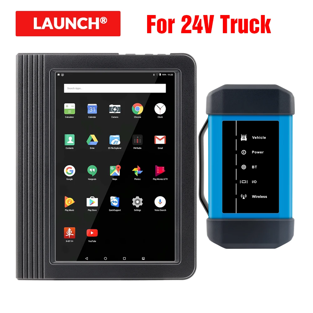 Запуск X431 V + HD Heavy Duty инструменту диагностики Поддержка 24V грузовик X 431 код