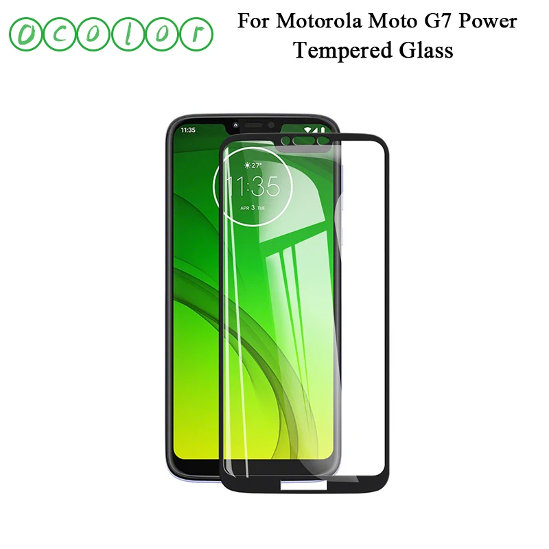 Ocolor для Motorola Moto G7 power Закаленное стекло пленка ультратонкое Переднее на экран
