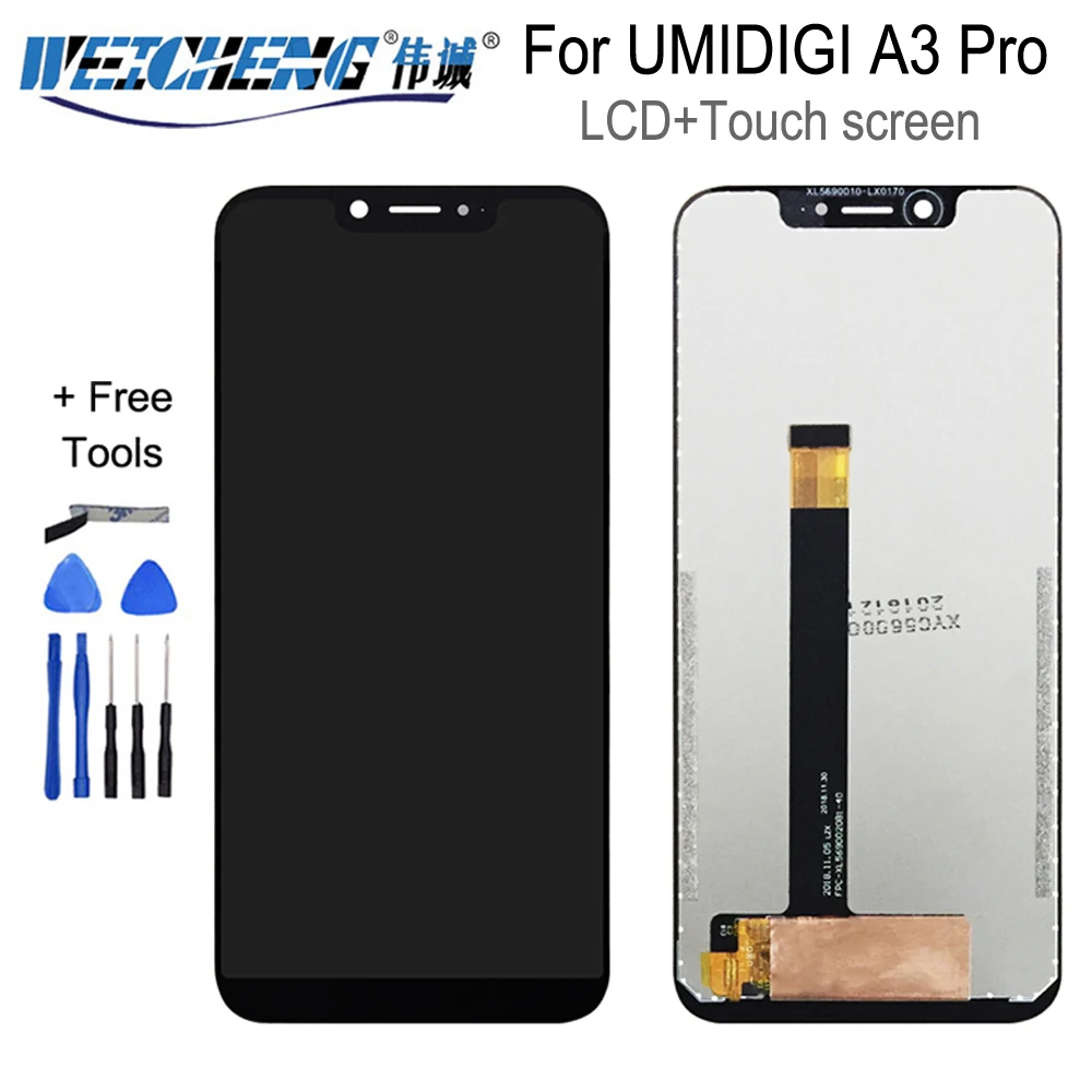 ЖК дисплей и тачскрин для UMIDIGI A3 Pro 100% оригинал протестированный дигитайзер