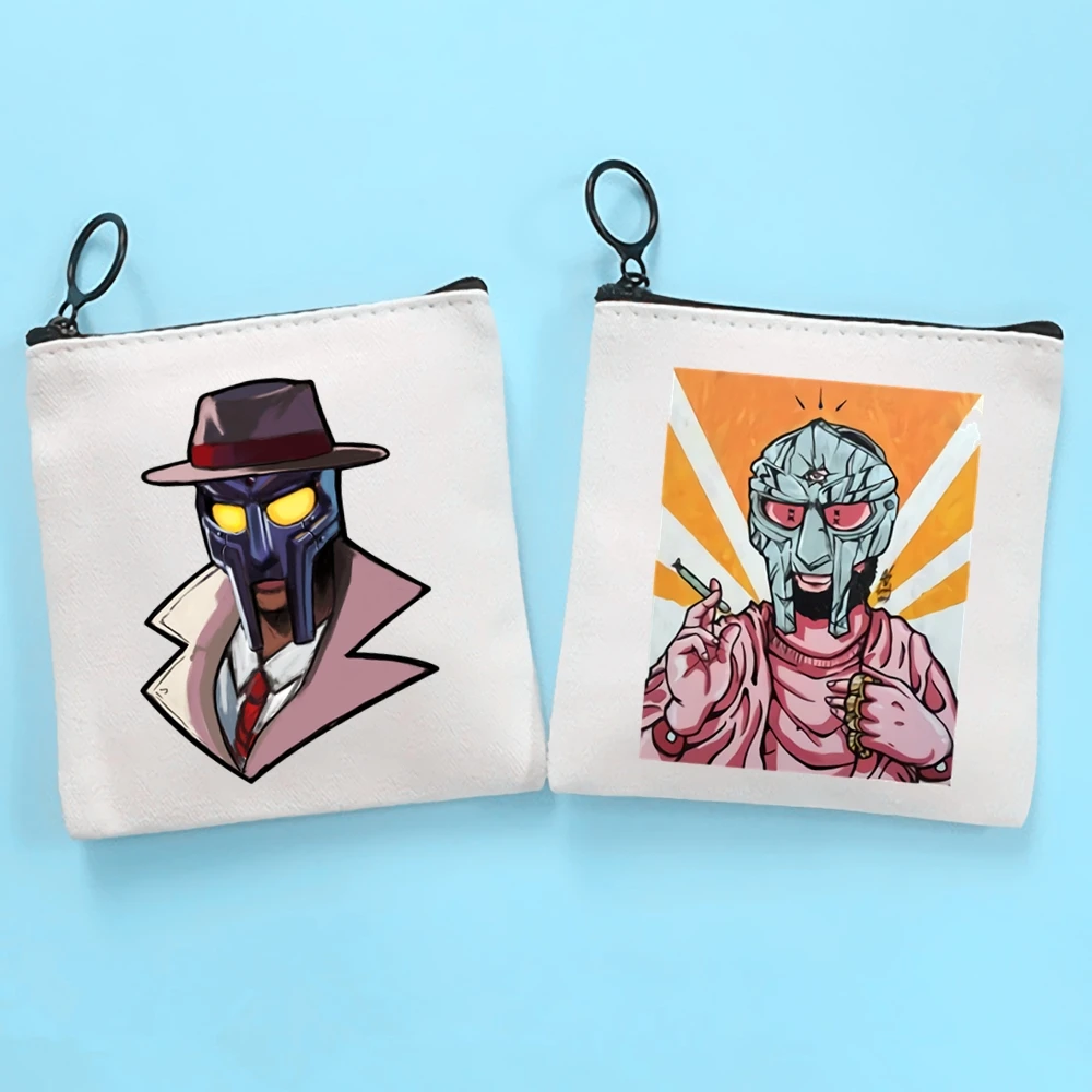

Hop Rock Madvillain Mf Doom Fashion Cute Solid Color Canvas Coin Purse Small Fresh New Zipper Key Bag Hand Gift Bag