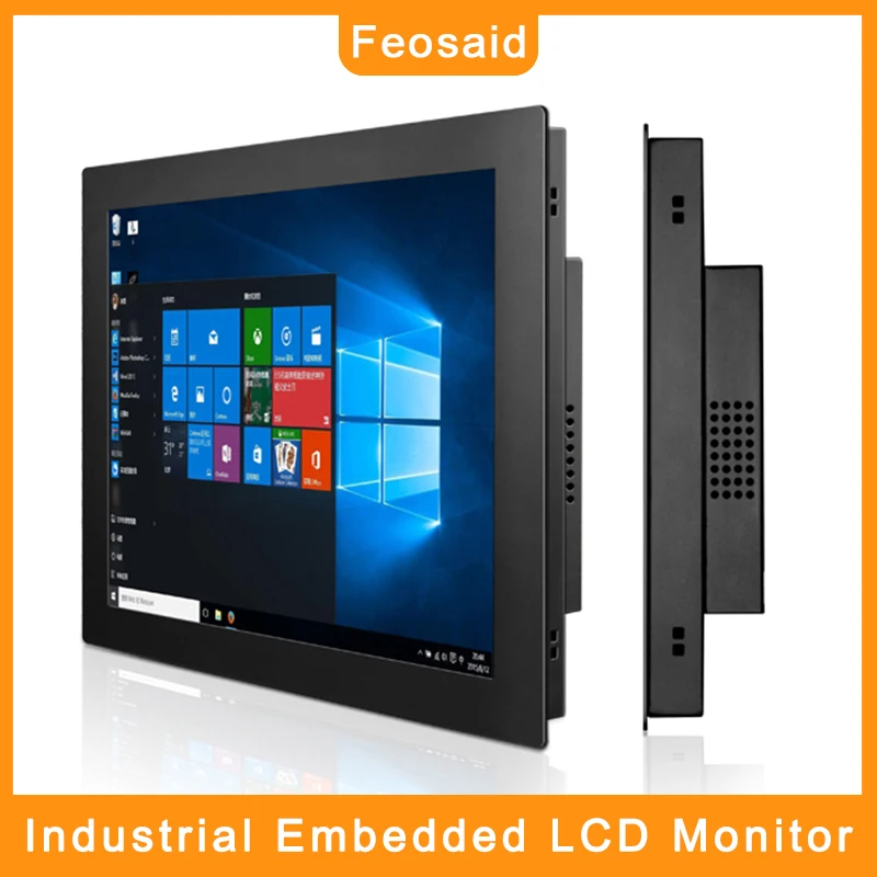 Промышленный мини компьютер Feosaid 19 дюймов резистивный сенсорный с ОС win7 win10 Linux core