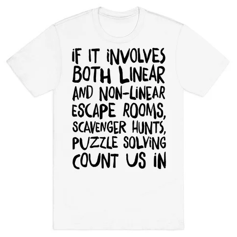 

If It Involves Escape Rooms Count Me In (Group Shirt) T-Shirt