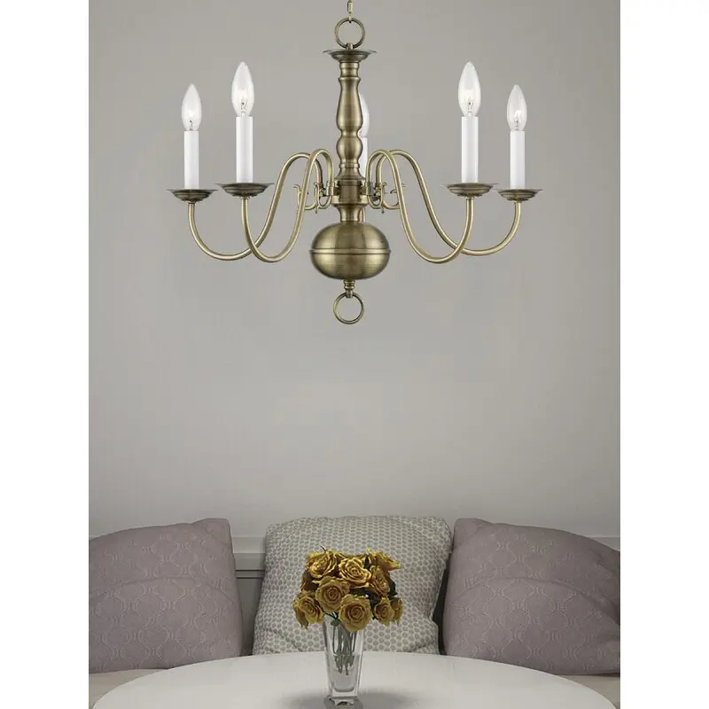 

American retro country chandelier Nordic candle iron art bed and breakfast bedroom dining room staircase chandelier