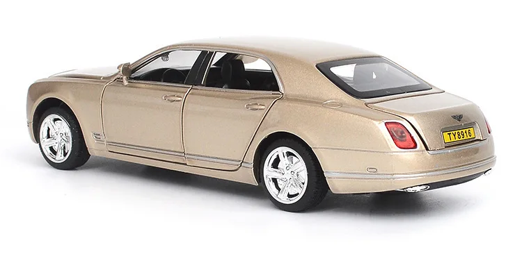 1/32 модель автомобиля из сплава Mulsanne, игрушка, 6 открывающихся дверей, металлическая автоматическая модель литья под давлением, имитирующая светильник, детский подарок для коллекции игрушек