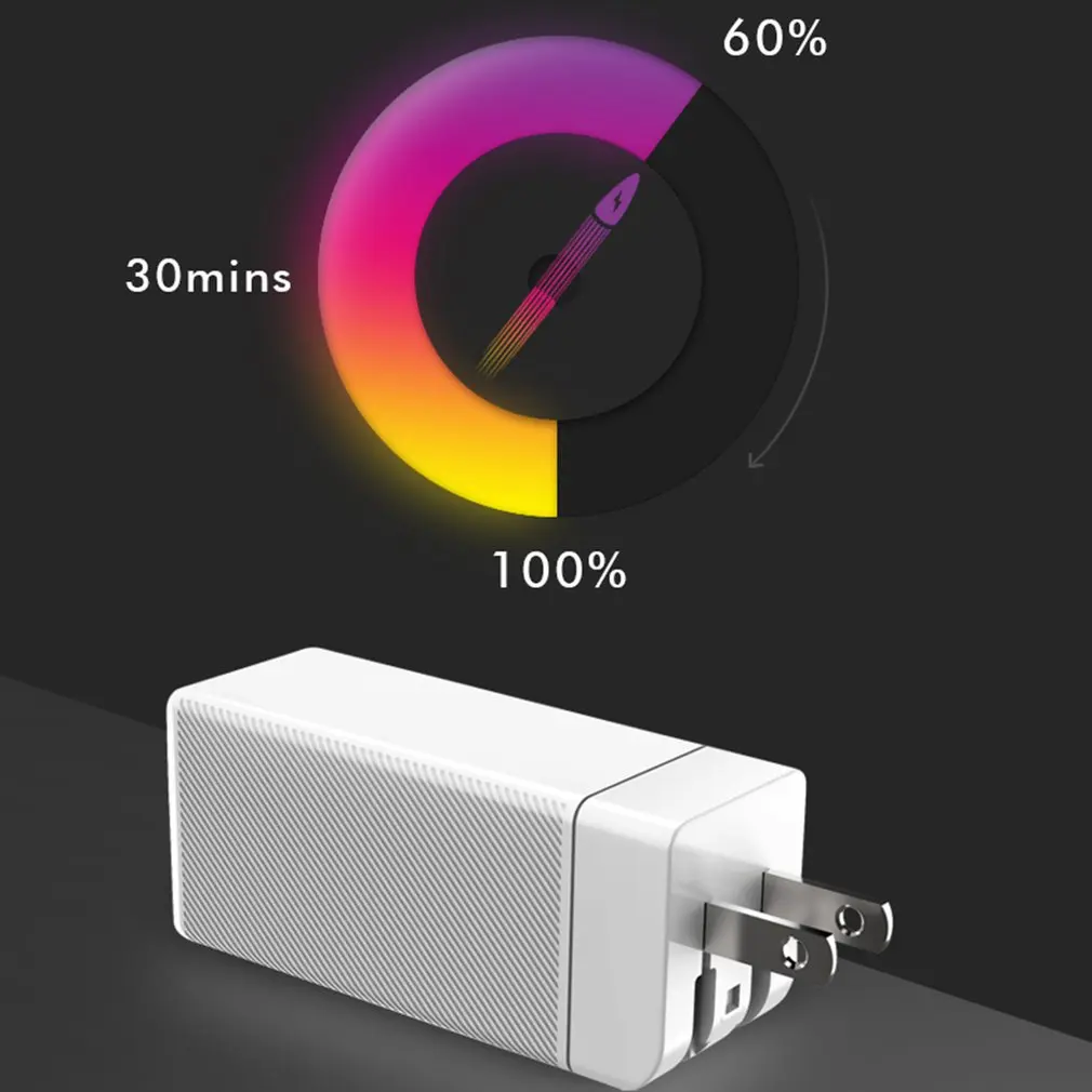 

65W GaN USB C PD Wall Charge Charger PD3.0/QC/PPS/SCP For USB-C Type C Laptops MacBook iPhone Samsung Huawei