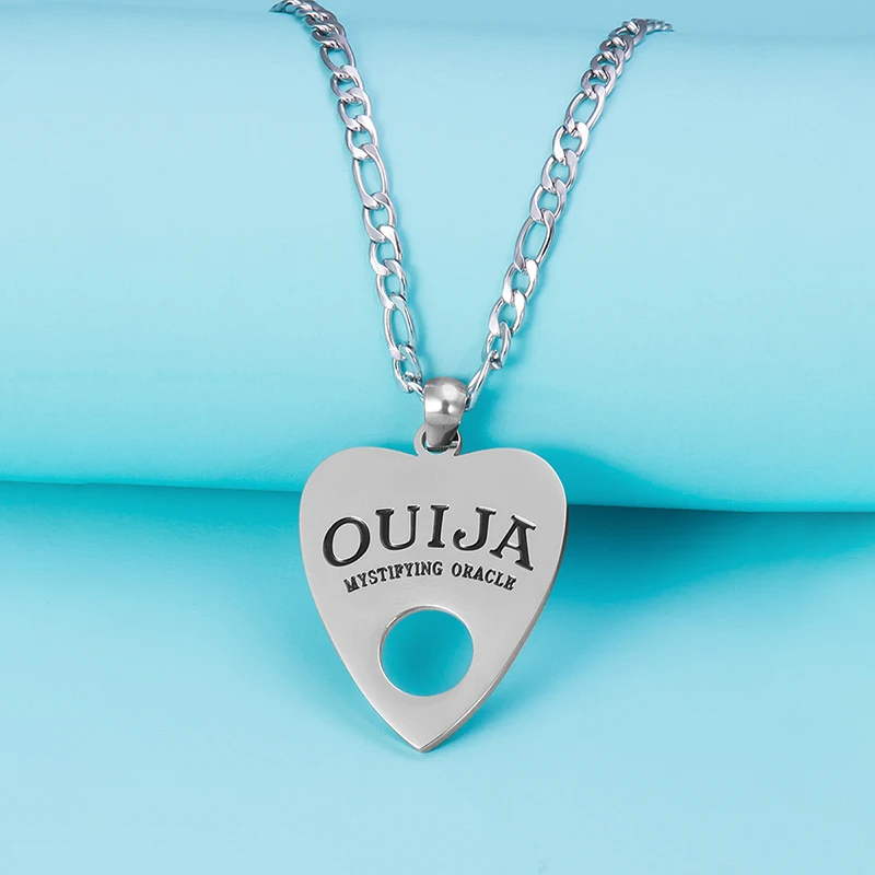 1 шт. ожерелье с подвеской в форме сердца Ouija доска деревянный чокер Панк цепь для